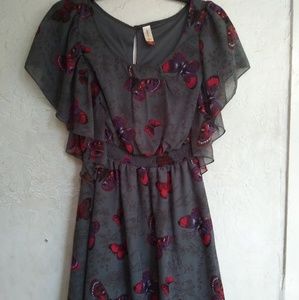 Mossimo grey butterfly dress